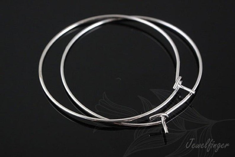 B142-Ternary Alloy Plated (3pairs)-30mm Round Hoop Earrings-Earring component -Ni Free, [PRODUCT_SEARCH_KEYWORD], JEWELFINGER-INBEAD, [CURRENT_CATE_NAME]