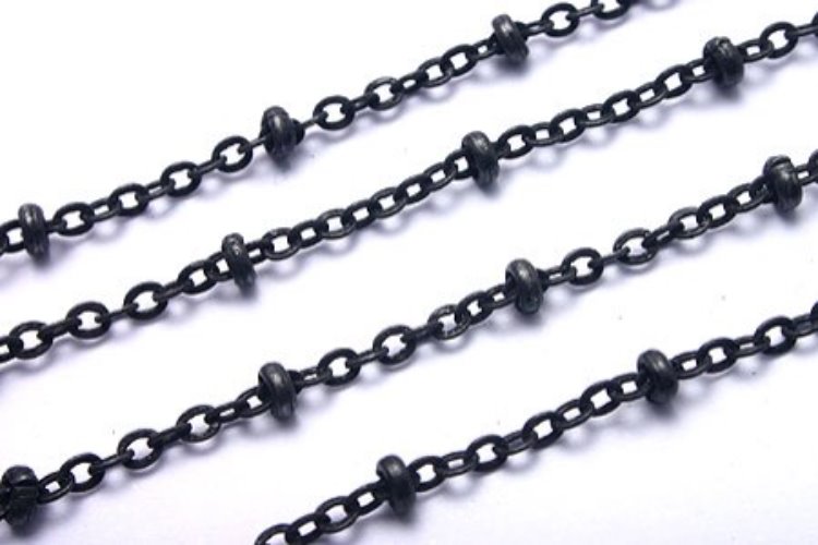 A020-IP Matt black plated 235 SF Cable and Ball Chain - 1M, [PRODUCT_SEARCH_KEYWORD], JEWELFINGER-INBEAD, [CURRENT_CATE_NAME]