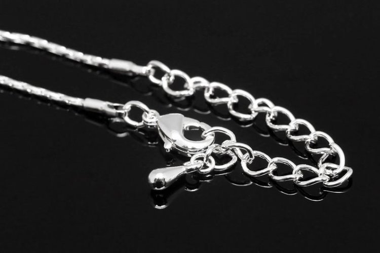 [W] B246-1mm 245 PNR Chain 46+5cm- Ready made neckalce - Ternary Alloy Plated (20pcs), [PRODUCT_SEARCH_KEYWORD], JEWELFINGER-INBEAD, [CURRENT_CATE_NAME]