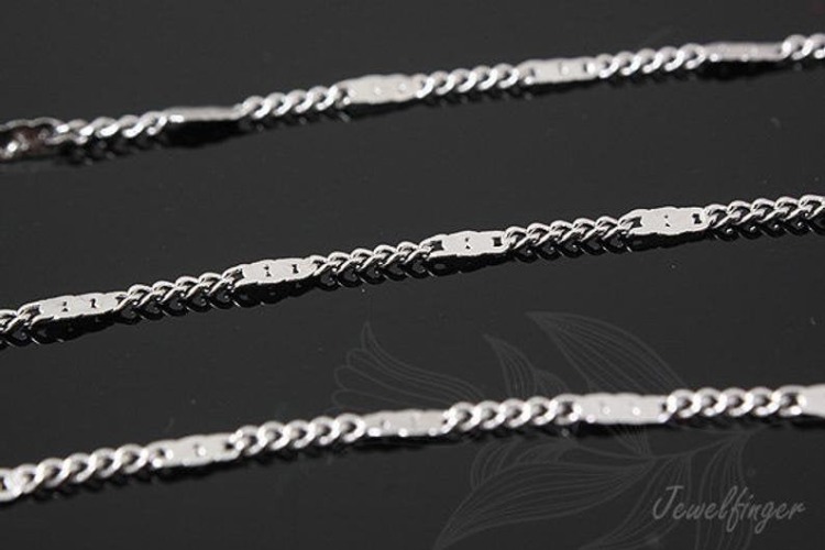 A156-135ET-1 Chain-Rhodium Plated (1M), [PRODUCT_SEARCH_KEYWORD], JEWELFINGER-INBEAD, [CURRENT_CATE_NAME]