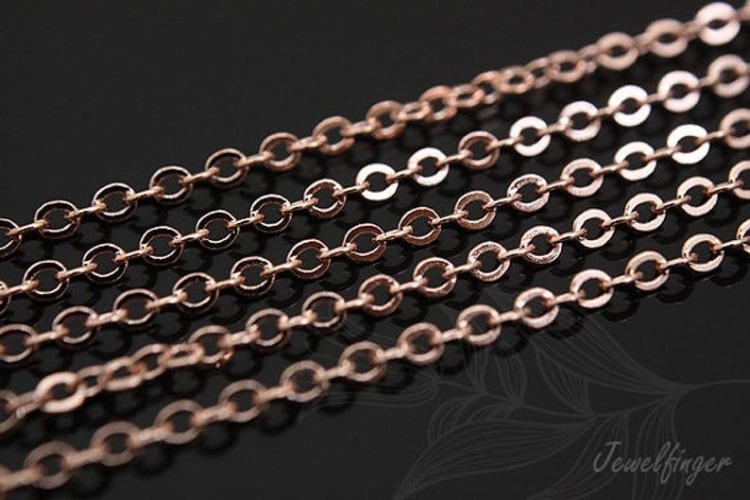 A172-235SF Chain-Pink Gold Plated (1M), [PRODUCT_SEARCH_KEYWORD], JEWELFINGER-INBEAD, [CURRENT_CATE_NAME]
