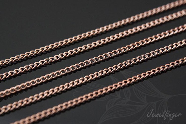 A174-130S Chain-Pink Gold Plated (1M), [PRODUCT_SEARCH_KEYWORD], JEWELFINGER-INBEAD, [CURRENT_CATE_NAME]