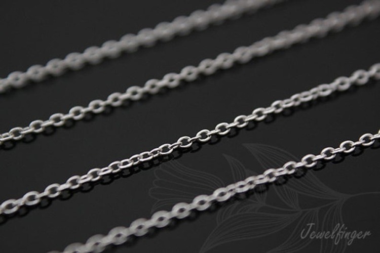 A188-225S Chain-Matt Rhodium Plated (1M), [PRODUCT_SEARCH_KEYWORD], JEWELFINGER-INBEAD, [CURRENT_CATE_NAME]
