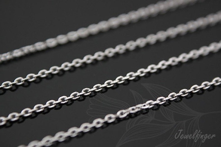 A147-230S 4DC Chain-Matt Rhodium Plated (1M), [PRODUCT_SEARCH_KEYWORD], JEWELFINGER-INBEAD, [CURRENT_CATE_NAME]