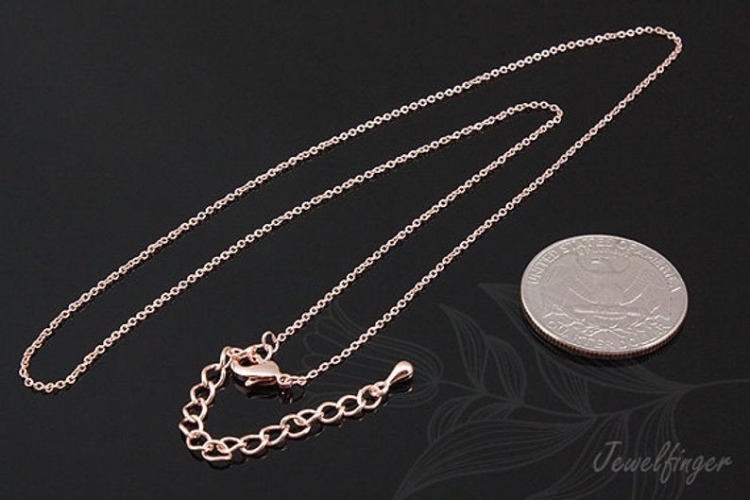 [W] B481-225S Chain 47cm-Pink Gold Plated Ready Made Necklace (20pcs), [PRODUCT_SEARCH_KEYWORD], JEWELFINGER-INBEAD, [CURRENT_CATE_NAME]