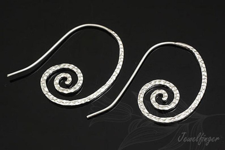 H348-Matt Rhodium Plated (1pairs)-Hook Earring, [PRODUCT_SEARCH_KEYWORD], JEWELFINGER-INBEAD, [CURRENT_CATE_NAME]