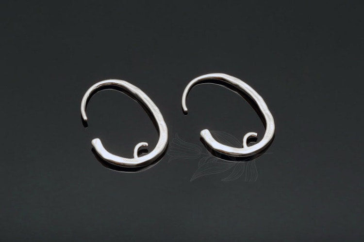 [W] M1838-Matt Rhodium Plated (10pairs)-Hammered Hook-Hammered Earring-Egg Hook Earrings-Hammer Earring, [PRODUCT_SEARCH_KEYWORD], JEWELFINGER-INBEAD, [CURRENT_CATE_NAME]
