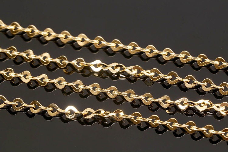 A521-Gold Plated 8160 ss D/C Chain (1M), [PRODUCT_SEARCH_KEYWORD], JEWELFINGER-INBEAD, [CURRENT_CATE_NAME]