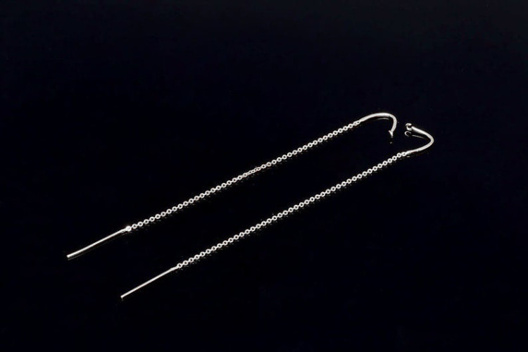 [W] H1398-Rhodium Plated (20pairs)-Chain Hook Earring-Long Chain Earrings-Nickel free, [PRODUCT_SEARCH_KEYWORD], JEWELFINGER-INBEAD, [CURRENT_CATE_NAME]