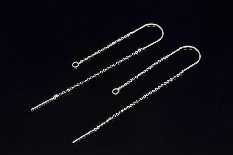 [W] H1397-Rhodium Plated (20pairs)-Chain Hook Earring-Long Chain Earrings-Nickel free, [PRODUCT_SEARCH_KEYWORD], JEWELFINGER-INBEAD, [CURRENT_CATE_NAME]