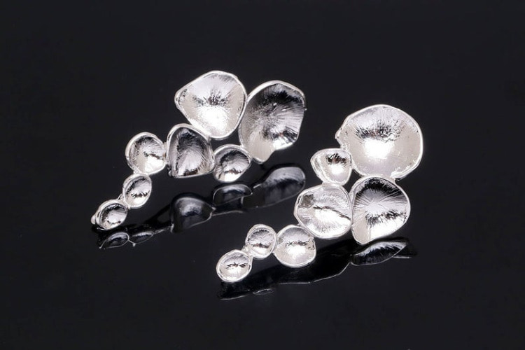 [W] E645-Ternary Alloy Plated (10pairs)-Multi Coin Ear Post-Grape Earring-Silver Post, [PRODUCT_SEARCH_KEYWORD], JEWELFINGER-INBEAD, [CURRENT_CATE_NAME]