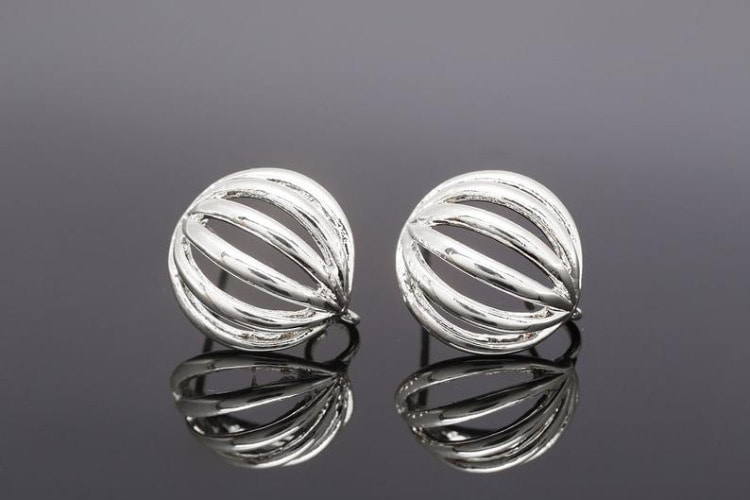 [W] H582-Rhodium Plated (10pairs)-Circle Earrings-Circle Ear Post-Silver Post, [PRODUCT_SEARCH_KEYWORD], JEWELFINGER-INBEAD, [CURRENT_CATE_NAME]