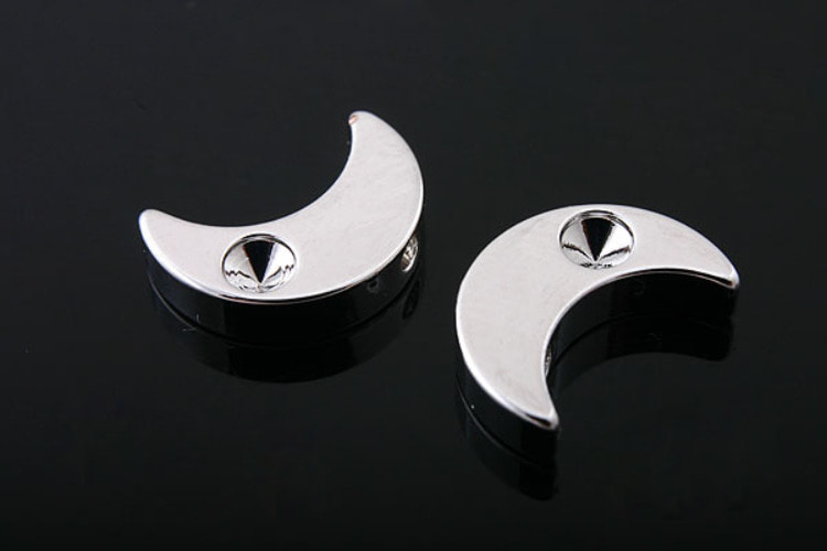 [W] B279-Rhodium Plated-Crescent Moon (40 pcs), [PRODUCT_SEARCH_KEYWORD], JEWELFINGER-INBEAD, [CURRENT_CATE_NAME]
