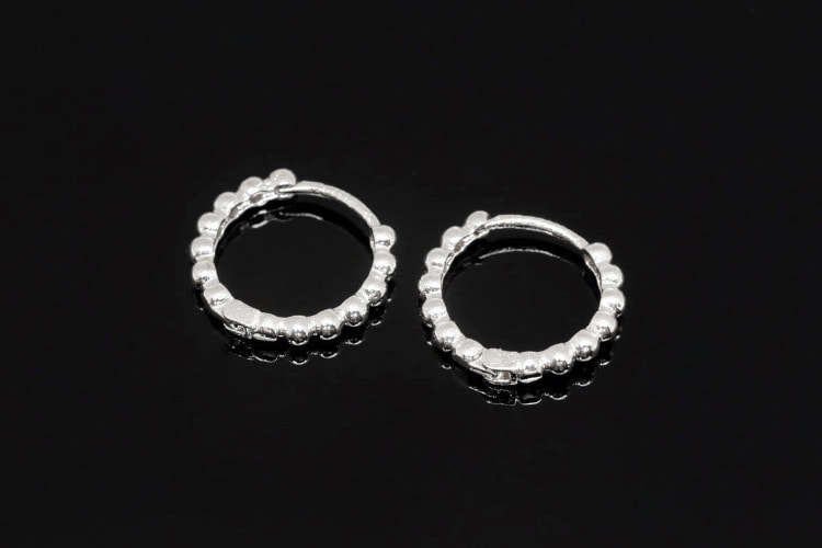 [W] H080-Rhodium Plated (10pairs)-13.5mm Lever Back Earrings-Every Day Earrings -Nickel free, [PRODUCT_SEARCH_KEYWORD], JEWELFINGER-INBEAD, [CURRENT_CATE_NAME]