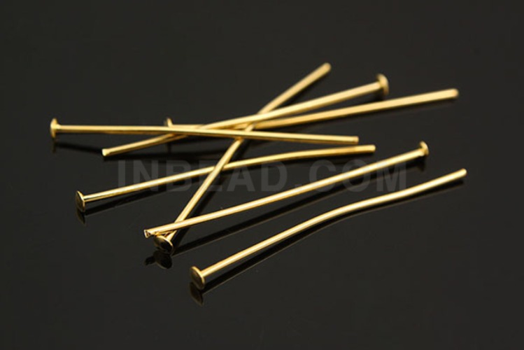 B103-10 gram-05*20 mm-Headpin-Gold plated-soft type, [PRODUCT_SEARCH_KEYWORD], JEWELFINGER-INBEAD, [CURRENT_CATE_NAME]