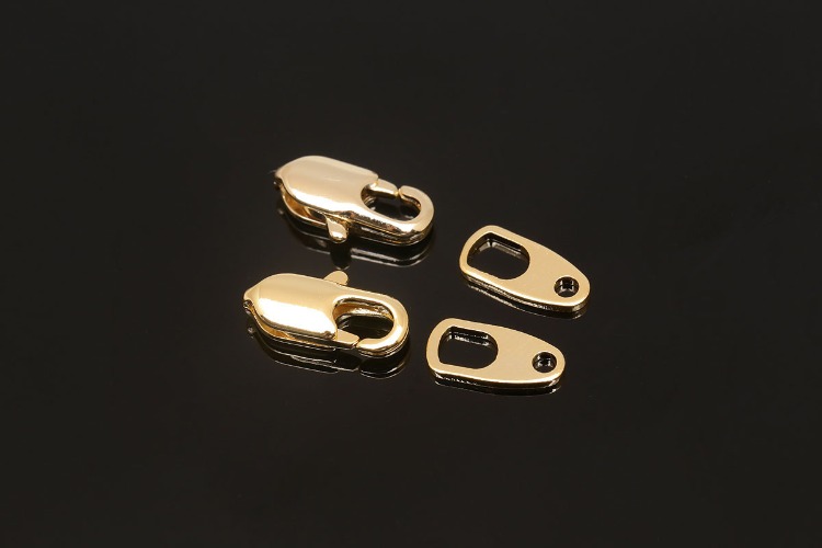 B519-4set-Mini lobster clasp &amp; A-bar-Gold plated, [PRODUCT_SEARCH_KEYWORD], JEWELFINGER-INBEAD, [CURRENT_CATE_NAME]