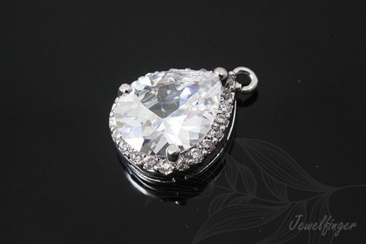 H1030-Ternary Alloy Plated-(1piece)-CZ Drop Pendant-L-Jewelry Making-Wholesale Jewelry Finding-Jewelry Supplies-Wholesale Pendant, [PRODUCT_SEARCH_KEYWORD], JEWELFINGER-INBEAD, [CURRENT_CATE_NAME]