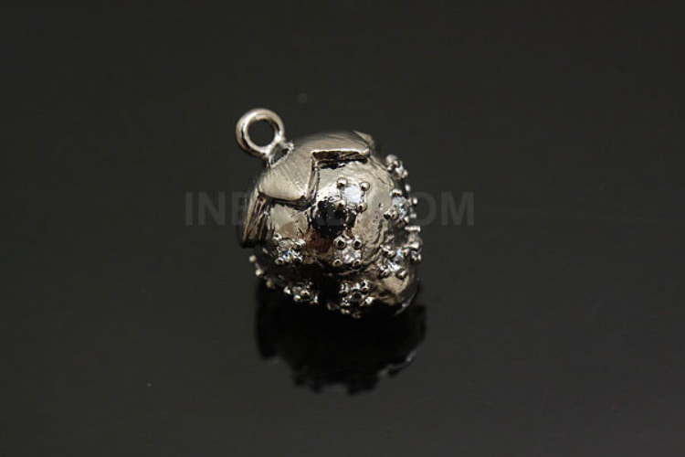 M450-Black Plated-(1pcs)-CZ Strawberry-Jewelry Making-Wholesale Jewelry Finding-Jewelry Supplies, [PRODUCT_SEARCH_KEYWORD], JEWELFINGER-INBEAD, [CURRENT_CATE_NAME]