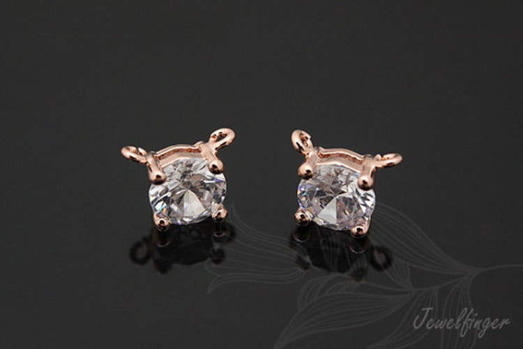 [W]C789-Pink Gold Plated-(20 pcs)-5mm Tiny Cubic Charm-Round Cubic Pendant-Jewelry Making-Wholesale Jewelry Finding-Jewelry Supplies-Wholesale Charm, [PRODUCT_SEARCH_KEYWORD], JEWELFINGER-INBEAD, [CURRENT_CATE_NAME]