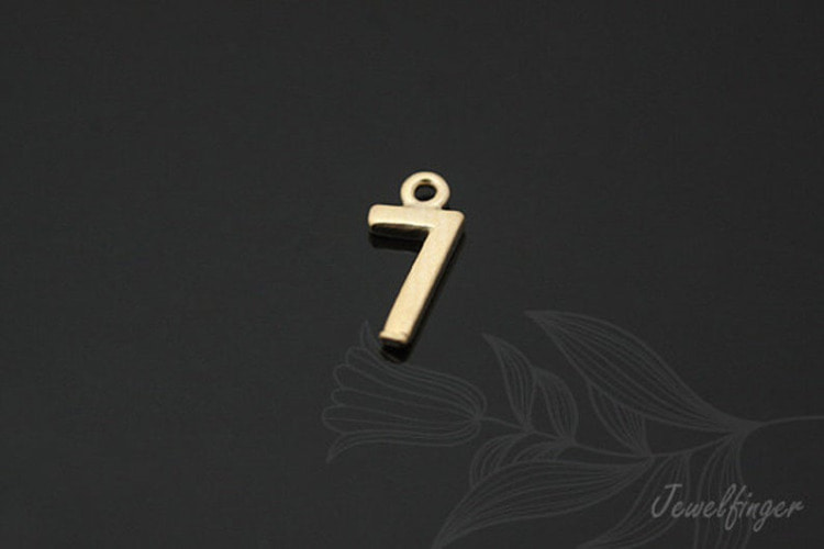 S752-Matt Gold Plated-(5pcs)-Number 7-Jewelry Making-Wholesale Jewelry Finding-Jewelry Supplies-Wholesale Number, [PRODUCT_SEARCH_KEYWORD], JEWELFINGER-INBEAD, [CURRENT_CATE_NAME]