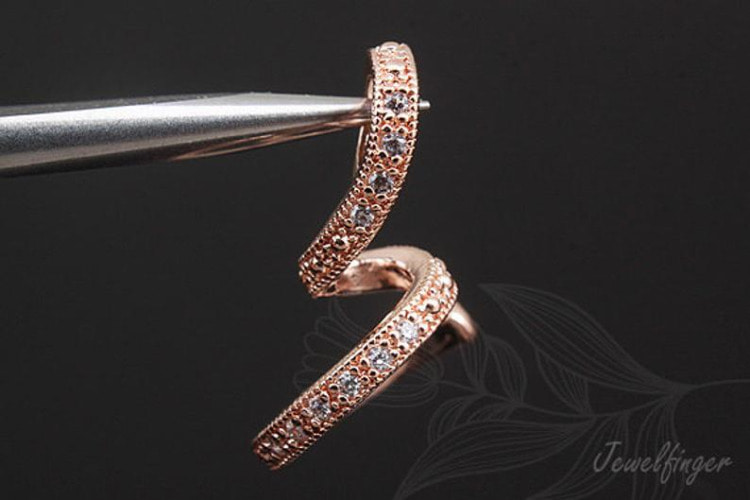 [W]C1106-Pink Gold Plated-(10 pcs)-Cubic Pendant-CZ For Half Drilled Pendant-Jewelry Making-Wholesale Jewelry Finding-Jewelry Supplies-Wholesale Pendant, [PRODUCT_SEARCH_KEYWORD], JEWELFINGER-INBEAD, [CURRENT_CATE_NAME]