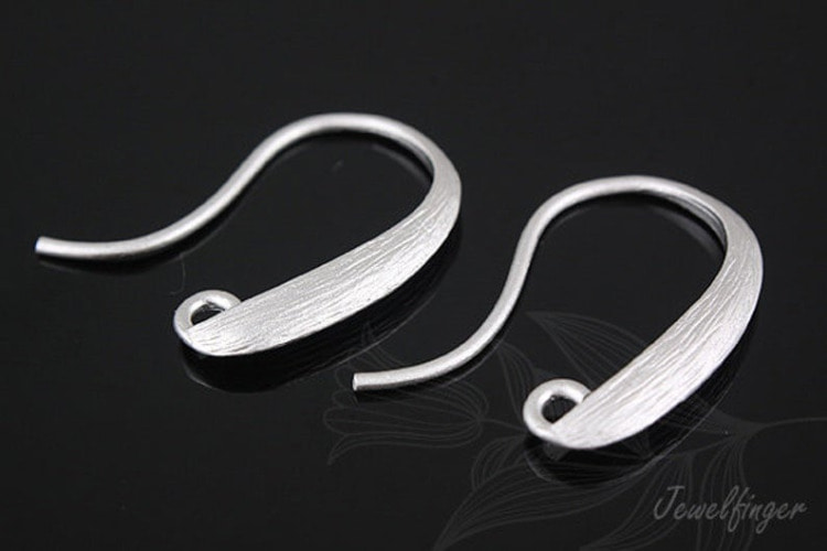 E991-Matt Rhodium Plated (1pairs)-Hook Earrings, [PRODUCT_SEARCH_KEYWORD], JEWELFINGER-INBEAD, [CURRENT_CATE_NAME]