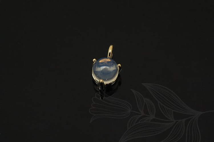 [W] E1099-Gold Plated-(20 pcs)-White Glass-Tiny Charm-Wholesale Charms, [PRODUCT_SEARCH_KEYWORD], JEWELFINGER-INBEAD, [CURRENT_CATE_NAME]