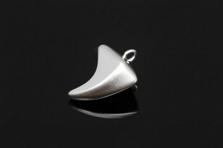 [W] M1860-Matt Rhodium Plated-(20 pcs)-Canine Charms-Eye tooth Charms-Wholesale Charms, [PRODUCT_SEARCH_KEYWORD], JEWELFINGER-INBEAD, [CURRENT_CATE_NAME]