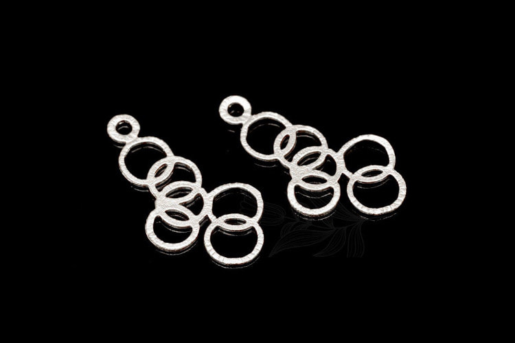 [W] M1933-Matt Rhodium Plated-(20pcs)-Bubble Round Charms-Circles Pendants-Multi Rings Charms-Wholesale Charms, [PRODUCT_SEARCH_KEYWORD], JEWELFINGER-INBEAD, [CURRENT_CATE_NAME]