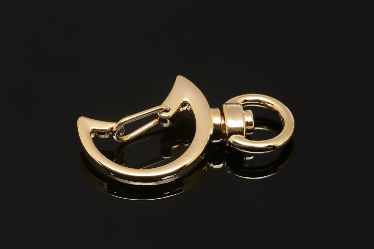 [W] K996-Gold Plated Crescent Key ring (20pcs), [PRODUCT_SEARCH_KEYWORD], JEWELFINGER-INBEAD, [CURRENT_CATE_NAME]