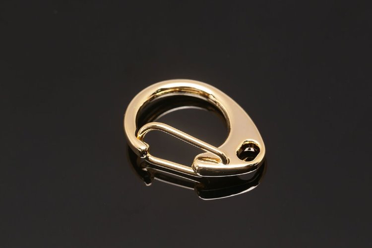 [W] K786-Gold Plated Snap Key ring (20pcs), [PRODUCT_SEARCH_KEYWORD], JEWELFINGER-INBEAD, [CURRENT_CATE_NAME]