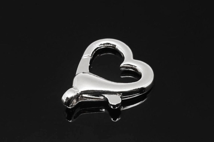 S481-Ternary Alloy Plated Heart clasp (2pcs), [PRODUCT_SEARCH_KEYWORD], JEWELFINGER-INBEAD, [CURRENT_CATE_NAME]