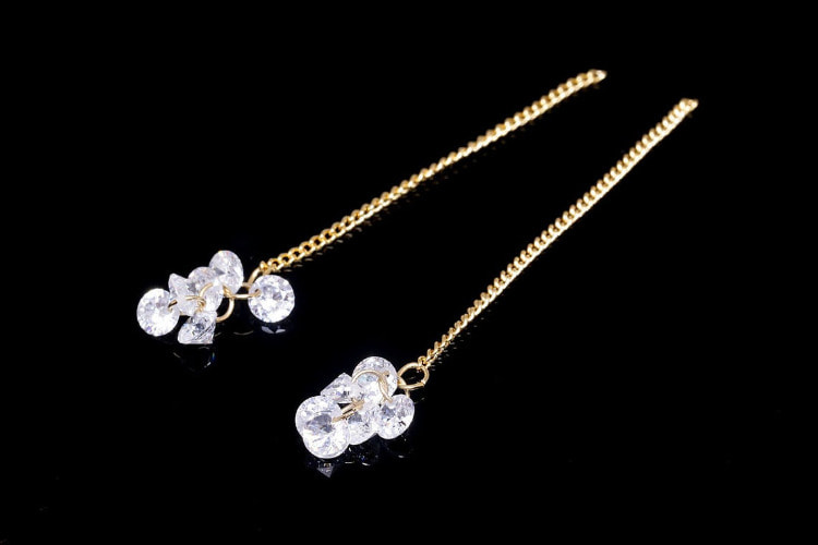 [W] H1289-Gold Plated-(20 pcs)-52mm Cubic Chain-Tiny Cubic Chain Pendant-Wholesale Pendants, [PRODUCT_SEARCH_KEYWORD], JEWELFINGER-INBEAD, [CURRENT_CATE_NAME]