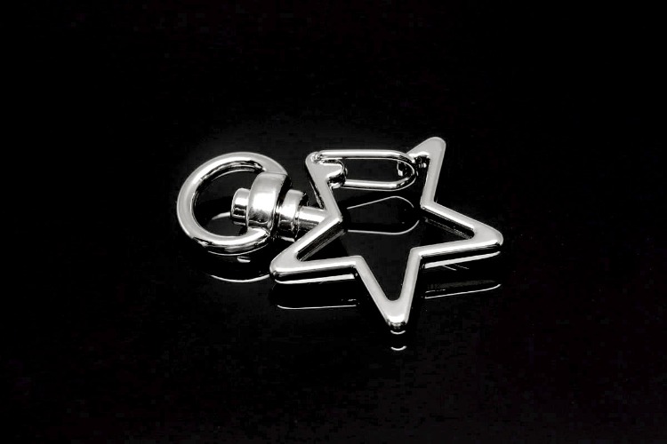 [W] S482-Ternary Alloy Plated Star Key ring (20pcs), [PRODUCT_SEARCH_KEYWORD], JEWELFINGER-INBEAD, [CURRENT_CATE_NAME]
