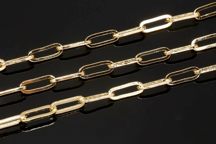[W] A548-Gold Plated 10.5*3.6 mm 809 Chain (20M), [PRODUCT_SEARCH_KEYWORD], JEWELFINGER-INBEAD, [CURRENT_CATE_NAME]