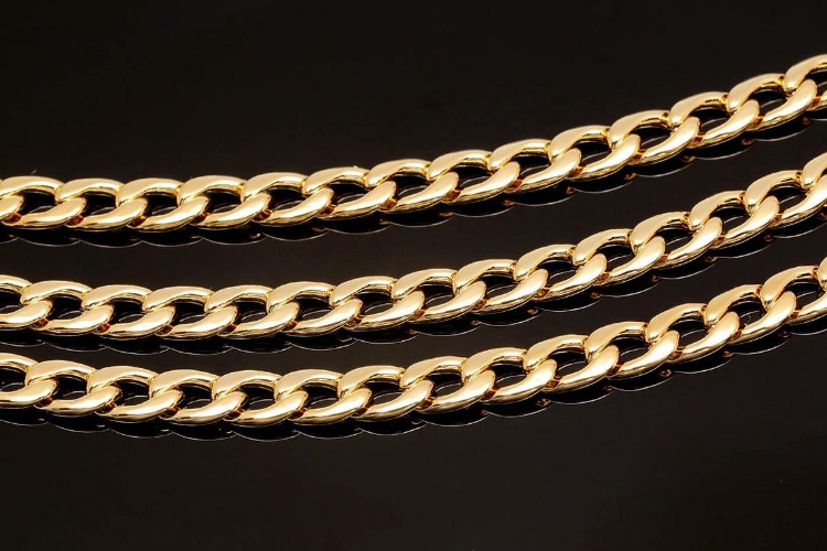[W] A529-Gold Plated 7*4mm 112 NF Chain (20M), [PRODUCT_SEARCH_KEYWORD], JEWELFINGER-INBEAD, [CURRENT_CATE_NAME]
