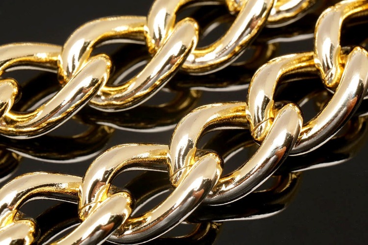 A544-Gold Plated 13*19 mm AR 3.5BL Chain (1M), [PRODUCT_SEARCH_KEYWORD], JEWELFINGER-INBEAD, [CURRENT_CATE_NAME]