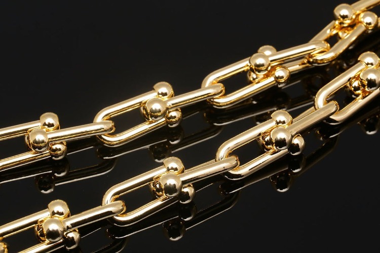 A534-Gold Plated 6.8*15.5 mm Tiffany Chain L size (50cm), [PRODUCT_SEARCH_KEYWORD], JEWELFINGER-INBEAD, [CURRENT_CATE_NAME]