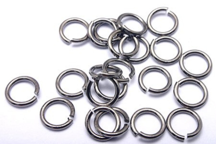 B052 - 08*4 Ni free blackmetal plated O Jump ring (20g), [PRODUCT_SEARCH_KEYWORD], JEWELFINGER-INBEAD, [CURRENT_CATE_NAME]