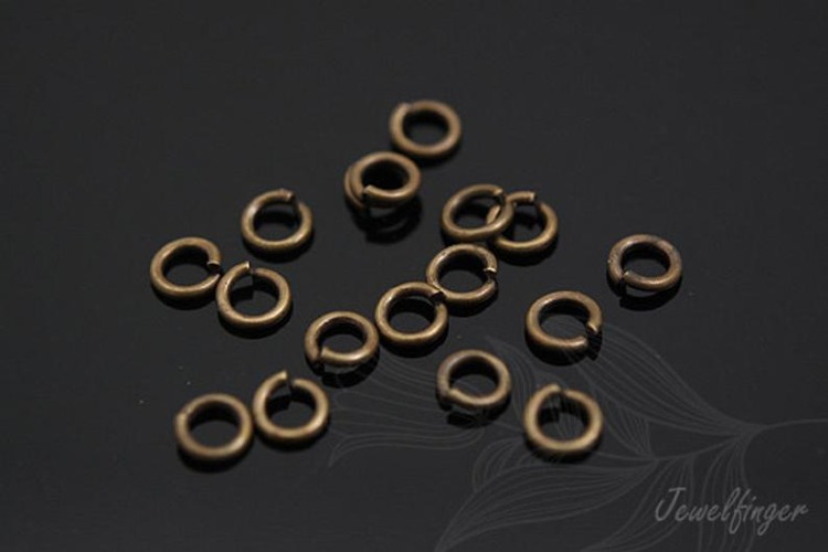 B237- 06*2 Antique Brass O Jump ring (10g), [PRODUCT_SEARCH_KEYWORD], JEWELFINGER-INBEAD, [CURRENT_CATE_NAME]