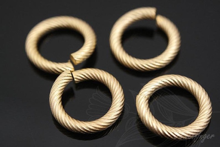 [W] H425-Matt Gold Plated-12mm Jump Ring-Open Link (100pcs), [PRODUCT_SEARCH_KEYWORD], JEWELFINGER-INBEAD, [CURRENT_CATE_NAME]