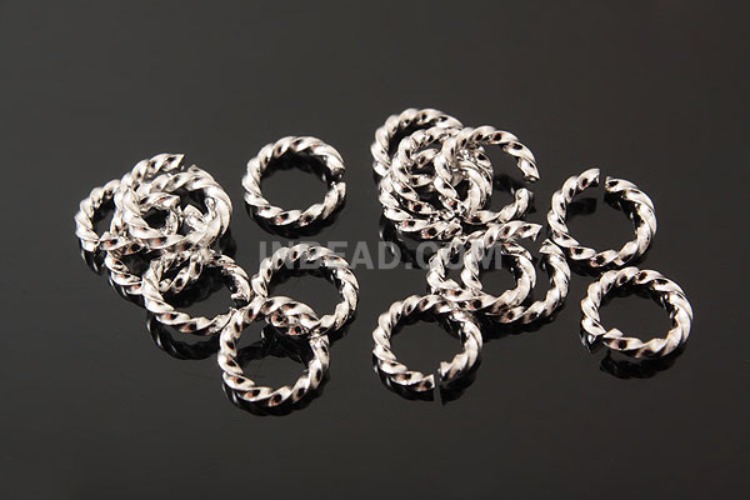 [W] B206-Ternary Alloy Plated 5mm Twist Jump Ring-Open Link (40g), [PRODUCT_SEARCH_KEYWORD], JEWELFINGER-INBEAD, [CURRENT_CATE_NAME]