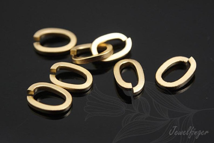 B172-Matt Gold Plated- Oval ring-Open link 5*7mm (10 pcs), [PRODUCT_SEARCH_KEYWORD], JEWELFINGER-INBEAD, [CURRENT_CATE_NAME]