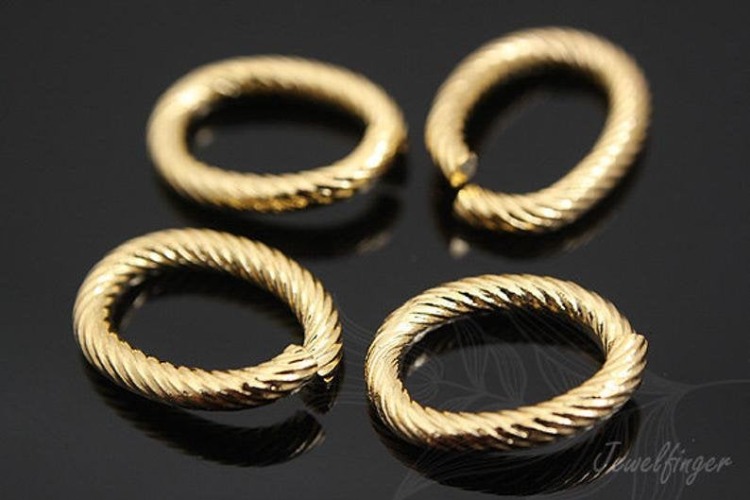 B232-Gold Plated-10*14 mm Jump Ring-Open Link (10pcs), [PRODUCT_SEARCH_KEYWORD], JEWELFINGER-INBEAD, [CURRENT_CATE_NAME]