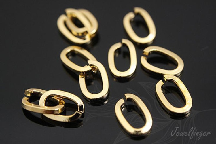 [W] B420-Gold plated Small Oval Ring 5*7mm(100pcs), [PRODUCT_SEARCH_KEYWORD], JEWELFINGER-INBEAD, [CURRENT_CATE_NAME]