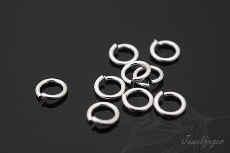 [W] B685-07x3mm Rhodium plated O ring (100g), [PRODUCT_SEARCH_KEYWORD], JEWELFINGER-INBEAD, [CURRENT_CATE_NAME]