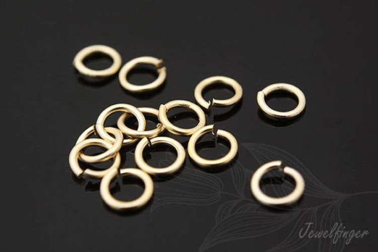 B684-07x3mm Matt Gold plated O ring (10g), [PRODUCT_SEARCH_KEYWORD], JEWELFINGER-INBEAD, [CURRENT_CATE_NAME]
