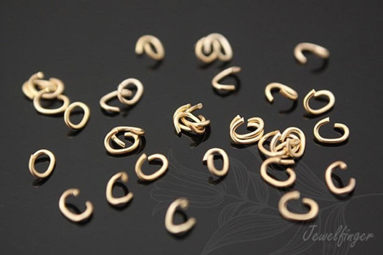 B092-Matt gold plated 0.5x3x3.5 mm C ring (10g), [PRODUCT_SEARCH_KEYWORD], JEWELFINGER-INBEAD, [CURRENT_CATE_NAME]