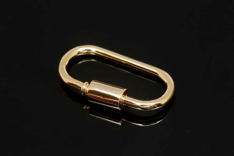 [W] BC046- Gold Plated-25*14mm Screw Clasp (20pcs), [PRODUCT_SEARCH_KEYWORD], JEWELFINGER-INBEAD, [CURRENT_CATE_NAME]