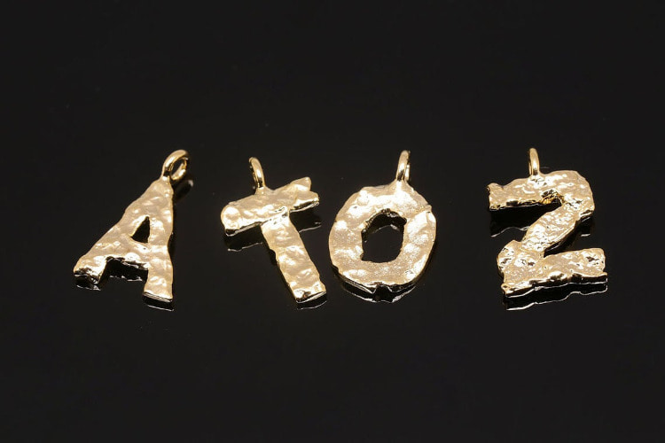 [W] B332-Gold Plated Select an option A~Z-(20pcs)-Hammered Initial-Gold Plated Alphabet Charms-Wholesale Initial, [PRODUCT_SEARCH_KEYWORD], JEWELFINGER-INBEAD, [CURRENT_CATE_NAME]